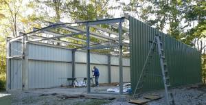 erect a steel building