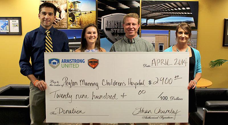 Armstrong Steel Announces Inaugural Matching Gifts Campaign Benefitting The Peyton Manning Children’s Hospital