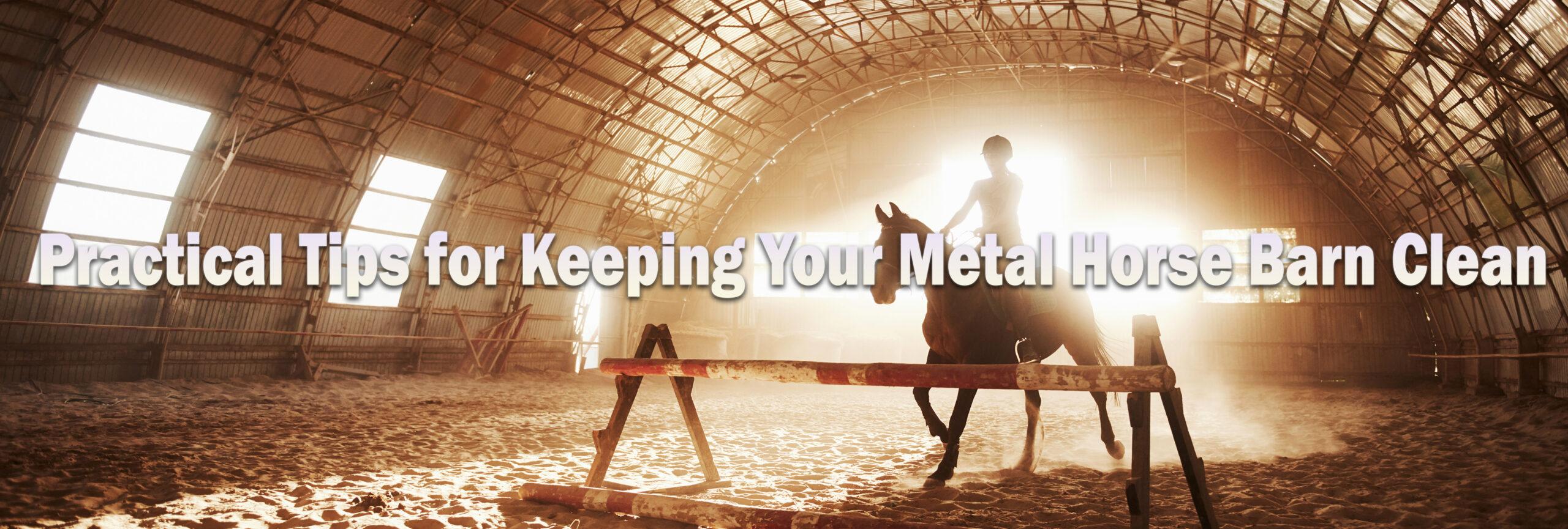 Practical Tips for Keeping Your Metal Horse Barn Clean